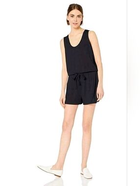 ❤️ DAILY RITUAL SOFT SLEEVELESS ROMPER, NAVY BLUE, MEDIUM